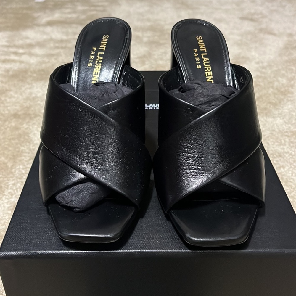 YSL Leather Mules Size 36